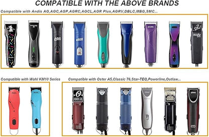 Size 84 Detachable Replacement Blades,compatible with oster Classic 76Star-TeqPower-Teq andi Adis AGC,BDC,BGC,MBG Series Clippers,332-Inch Cut Length For Dogs and Medium-Size Animals