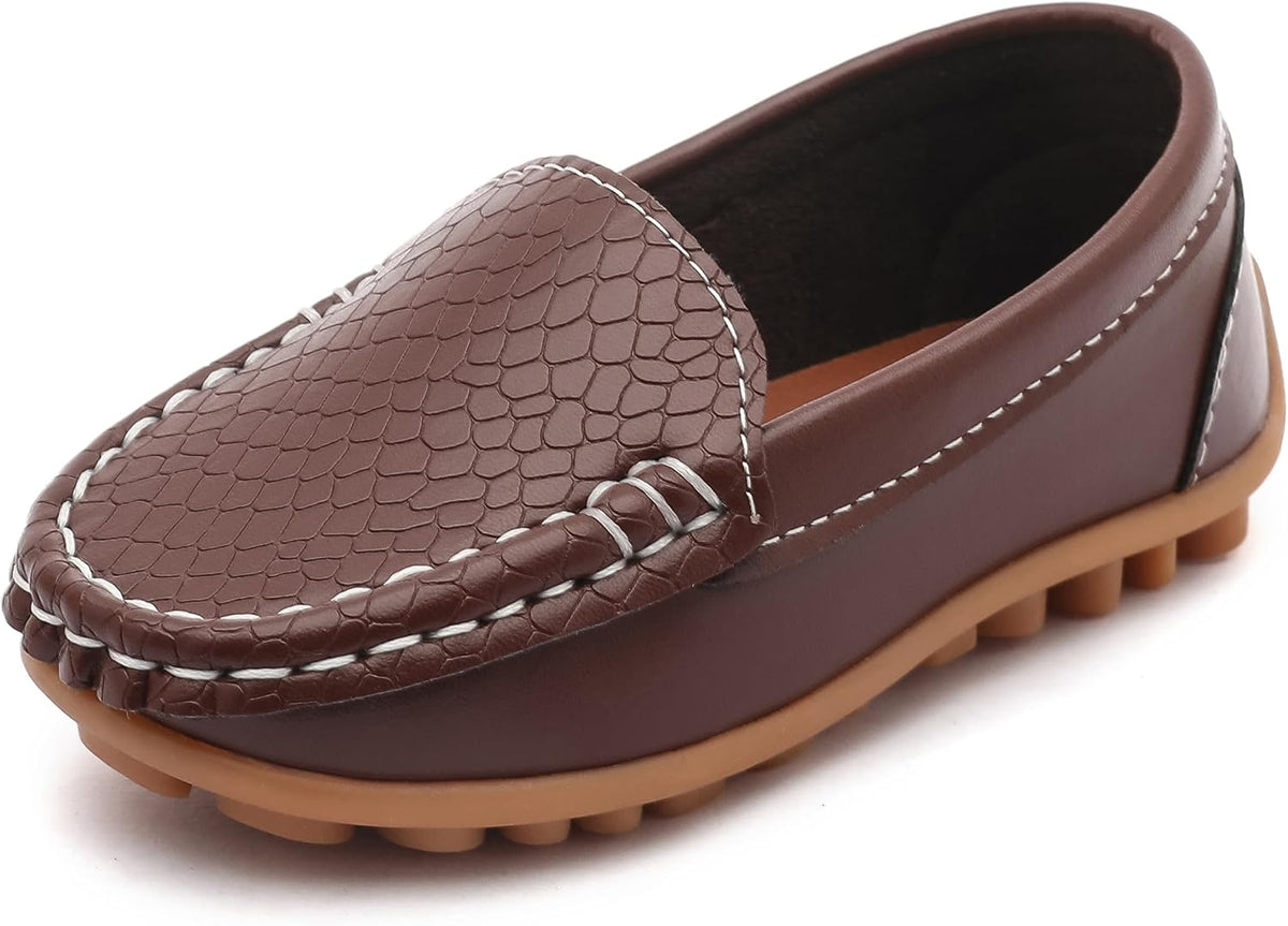 Toddler Little Kid Boys Girls Soft Slip On Loafers Dress Flat Shoes