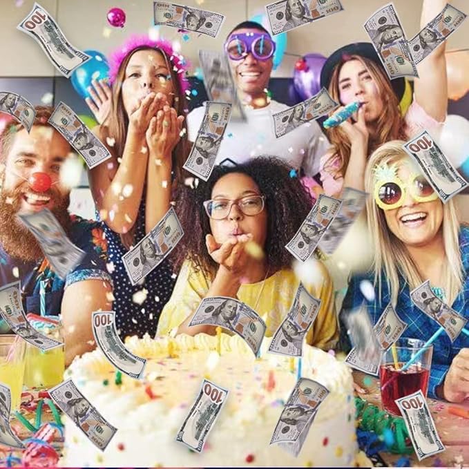 300 pcs Prop Money Movie Props Play Money for Kids Number Learning Education Toys, Develops Early Math Skills, Girls Boys Birthday