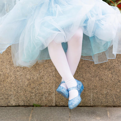 Princess Mary Jane Jelly Shoes, Ballet Flats Cosplay Birthday Party Dress Up Sandals for Little Girls, Toddler or Kids