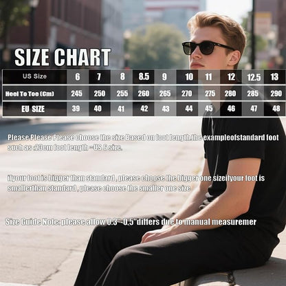 Size 45-Eu QEOSNBX Men'S Classic Leather Chunky Heel Chelsea Boots With Side Zipper Fashion Pointed Toe Elastic Band High Top Block High Heel Formal Chukka Booties For Casual Business Party Wedding