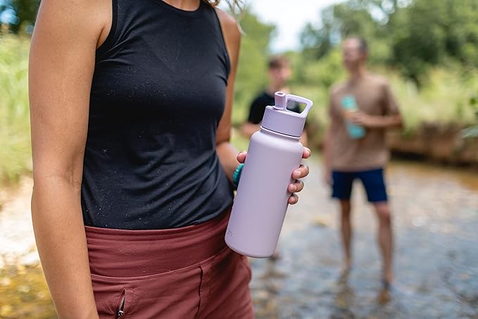 Simple Modern Water Bottle with Straw and Chug Lid Vacuum Insulated Stainless Steel Metal Thermos Bottles  Reusable Leak Proof BPA-Free Flask for Sports Gym  Summit Collection  32oz, Black Leopard