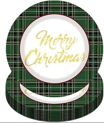TAPARU Merry Christmas Party Paper Plates