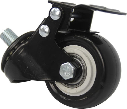 FixtureDisplays 2" Threaded Stem Caster with Stopper, M10 (10mm) Stem Thread Diameter, 916" (15mm) Stem Length 11241-CASTOR-LOCK