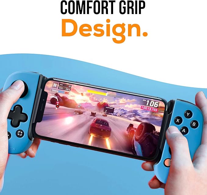 Silicone Grip Case Cover  Thumb caps for Backbone One Controller - Ergonomic and Protective Sleeve Skin Shell for an Enhanced Experience, Stronger Hold and Thicker Grip for LIGHTNING VERSION