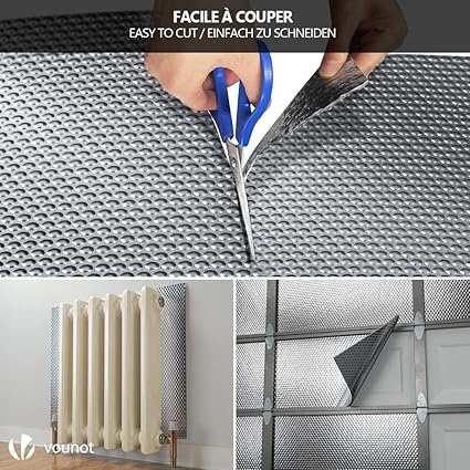 Insulation Roll Radiator Foil 24in x 10ft, Double Aluminum Bubble Heat Thermal Reflector Panels