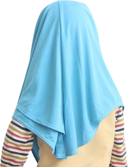 One piece Baby Kids Muslim Islamic Scarf Hijab for Little Girls Ready to Wear