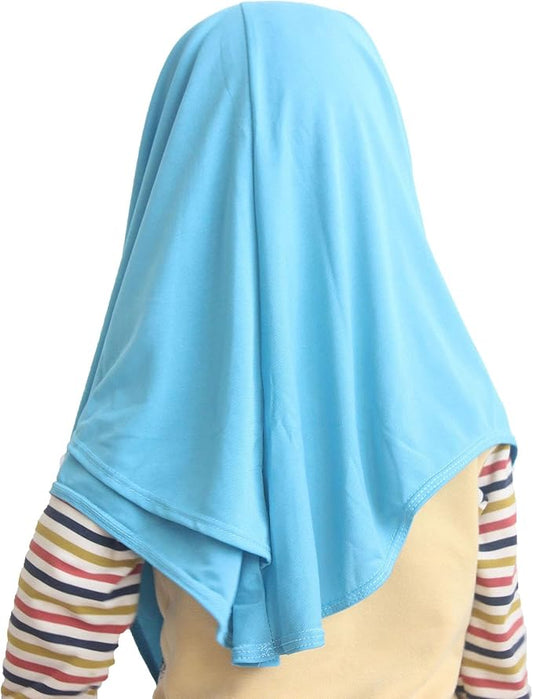One piece Baby Kids Muslim Islamic Scarf Hijab for Little Girls Ready to Wear