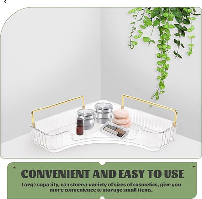 Alipis Bathroom Standing Shelf Vanity Makeup Organizer Counter Organizer Safe Metal Pet