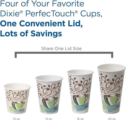 Dixie - PerfecTouch Hot Cups, Paper, 8 oz., Coffee Dreams Design, 50/Pack