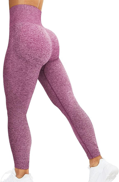 HIGORUN Women Seamless Leggings Smile Contour High Waist Workout Gym Yoga Pants