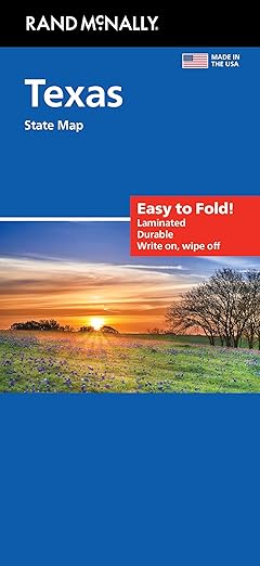 Rand McNally Easy to Fold: Texas State Laminated Map