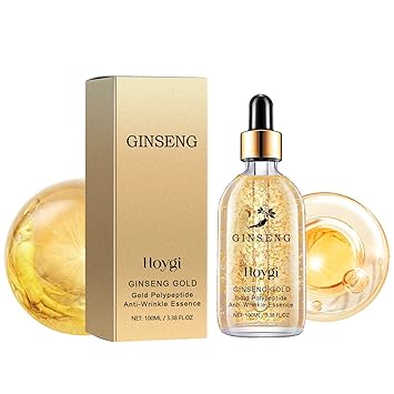 Ginseng Polypeptide Anti-Ageing Face Serum, Ginseng Extract Rejuvenating Face Serum for Women  Men - 3.4 Fl Oz (100ml)