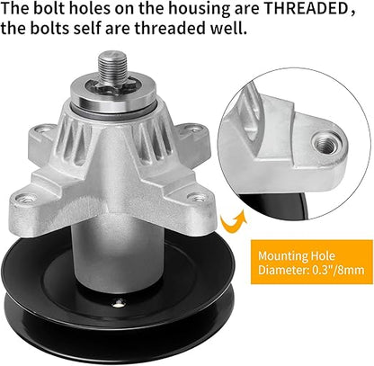 UP2WIN 918-04126 Spindle Assembly Fits for Cub RZT50 LT1050 Lawn Mower, Cub Troy Built Mustang Zero Turn 50" Mower Deck, Replaces 918-04125 618-04126 618-04125