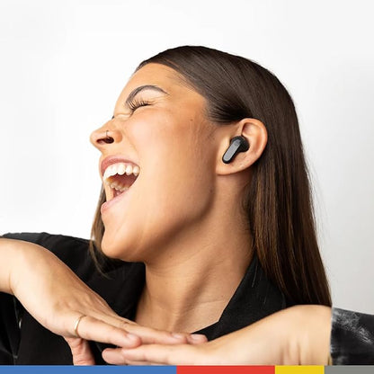 Skullcandy Rail Wireless Earbuds, Bluetooth Headphones, Noise Isolating Fit, Up to 42 Hours Battery, IP55 Sweat and Water Resistant, Microphone for iPhone Android - True Black Visit the Skullcandy Store