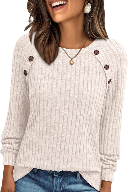 AUTOMET Womens Long Sleeve T Shirts Casual Tunic Work Tops Spring Plus Size Sweaters Date Night Outfit 2026 Dressy Blouse.