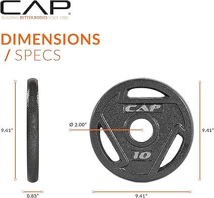 CAP Barbell 2-Inch Olympic Grip Weight Plate  Multiple Options