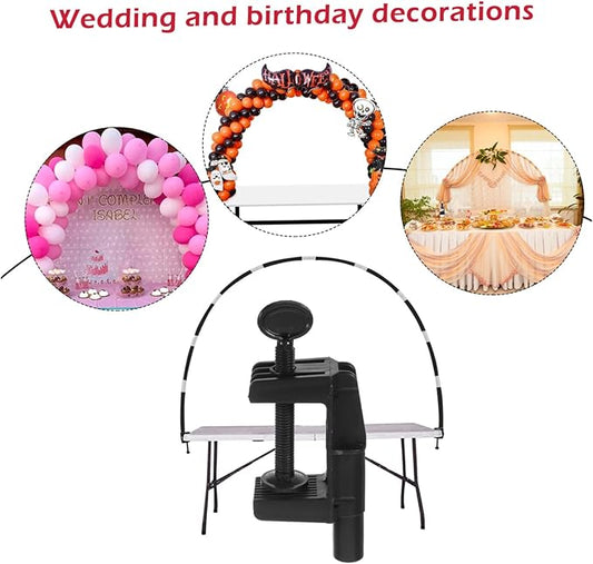 2pcs Removable Balloon Arch Support Kit Portable Tabletop Stand for Wedding Birthday and Party Decorations Stylish and Durable Clamp for Easy Assembly and Reuse