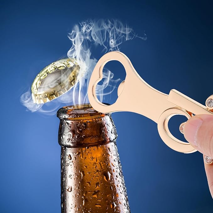LOGOFUN Beer Bottle Opener Number 15 Bottle Opener Alloy Bottle Opener 15st Birthday Gift for Wedding Party Supplies - Rose Gold