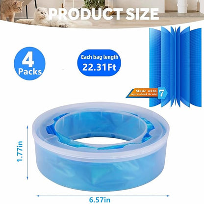 Diaper Pail Refills for Genie, Holds Up to 1120Counts Diaper Pail Refills Bags, Baby Diaper Pail Refills Compatible with Diaper Genie PailsElite and Complete Pail