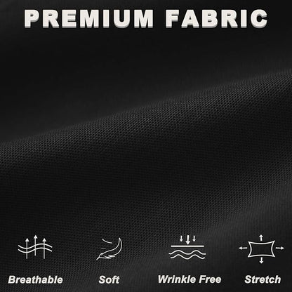 iChosy Women's Stretchy Straight Leg Dress Work Pants Business Office Casual Slacks with Pockets.