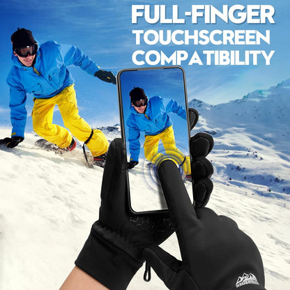 Bruvoalon Winter Gloves for Women & Men, 3M Thermal Insulation, Lycra Fabric, Touchscreen, Anti-Slip