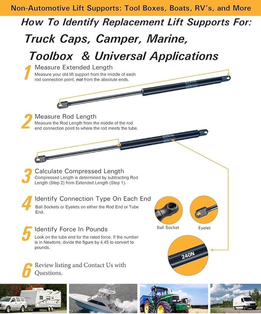 2Pcs 17.24 Inch Front Hood Struts Lift Supports Compatible With 02-07 Liberty Sport Utility - Shock Gas Spring Prop Rod