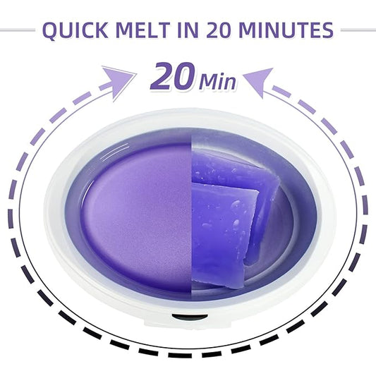 Paraffin Wax Machine for Hand and Feet 2300ml Paraffin Wax Bath Warmer Hands Foot Spa Kit with Lavender Wax Refills Glove Liners Thermal Mitts Booties