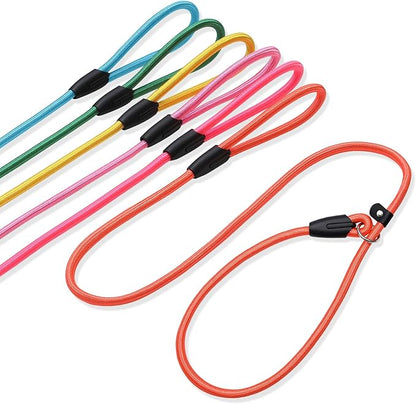 6 - Piece Set! Premium No - Pull Slip Lead Dog Leashes - 5FT Heavy - Duty Rope for Small  Medium Dogs in a Vibrant 6 - Color Collection