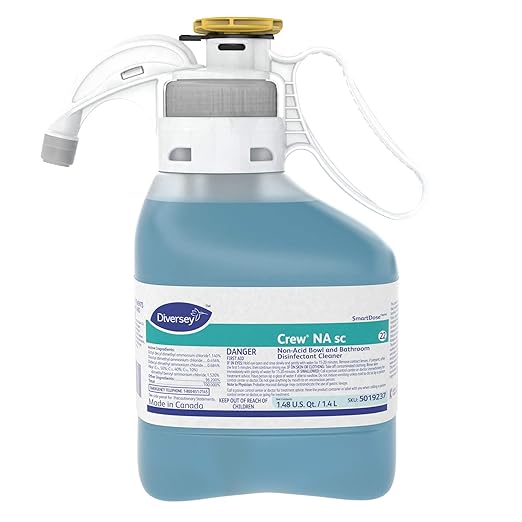 Diversey-5019237CT Crew Non-Acid Bowl and Bathroom Disinfectant Cleaner - Blue