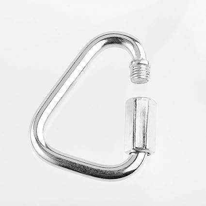 Set of 5 Carabiners for Ninja Slackline. Triangle Shaped Quick Links for Ninja Slackline. Large 516" (M880mm)