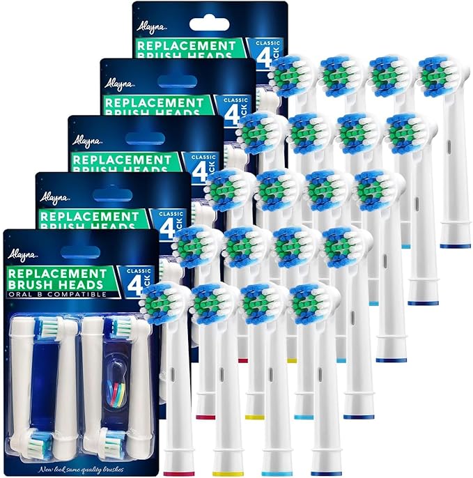 Replacement Toothbrush Heads Compatible with Oral B Electric Toothbrush Replacement Heads Precision Brush Heads Refills for Oralb Braun Pro 1000700096005003000500060008000 Sensitive Precision