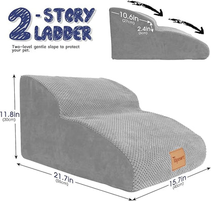 Replacement Waterproof Washable Cover for Topmart High Density Extended Foam Dog RampSteps 2 Tiers,21.7" L x 15.7" W x 11.8" H