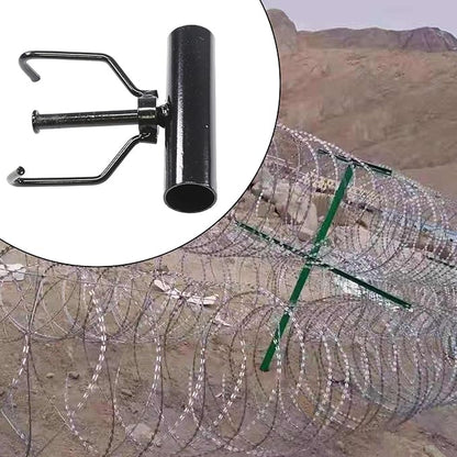 Wire Rack for Barbed Wire Multipurpose Sturdy Easy to Use for Fence Railing