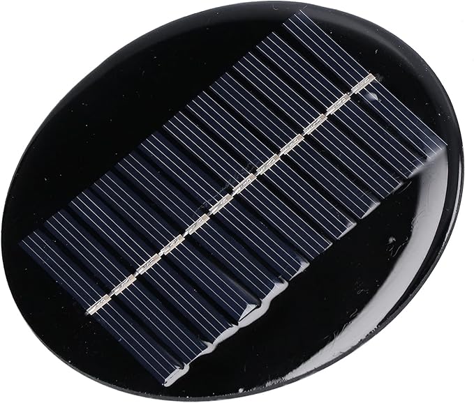 0.8W 6V 10cm Round Solar Panel DIY Solar Panel Solar Charging Board Portable Power Generator for Small Projects