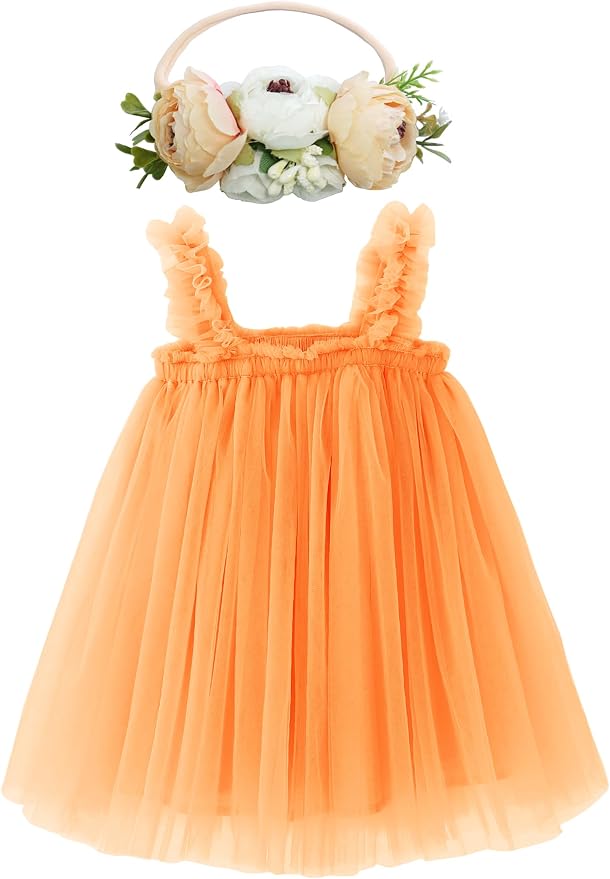 BGFKS Layered Tulle Tutu Dress for Toddler Girls,Baby Girl Rainbow Tutu come only Princess Skirt ( Size 12 months)