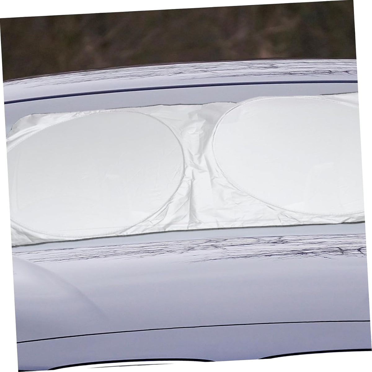 Folding Shrinking Sunshade Roller Blind Silver Reflective Visor Vehicle Sun Protector Heat Shield for SUVs Trucks Hatchbacks Compact Retractable Design