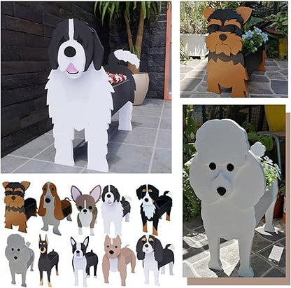 Dog Planter Plant Pot, Storage Containers Dog Planters, Cute Dog Flower Pot for Garden Decoration, Animal Shaped Plant Container Holder for Home, Outdoor Plants Handmade Pots
