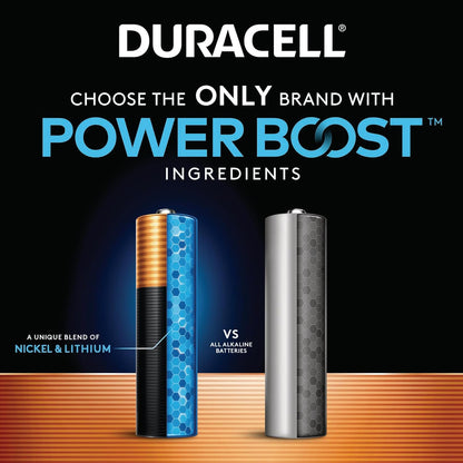 Duracell Coppertop Double AA Batteries with Power Boost Ingredients, 24 Count (Pack of 1) Long-lasting Alkaline Double AA Battery for Household and Office Devices