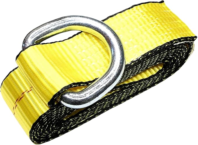 (Pack of 6) 2" X 12ft Feet Lasso Strap with D Ring Auto Tie Down