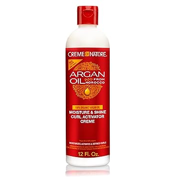 Creme of Nature, Argan Oil Moisture  Shine Curl Activator Creme, Argan Oil of Morocco, 12 Fl Oz