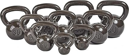 BalanceFrom All-Purpose Solid Cast Iron Kettlebell Weight