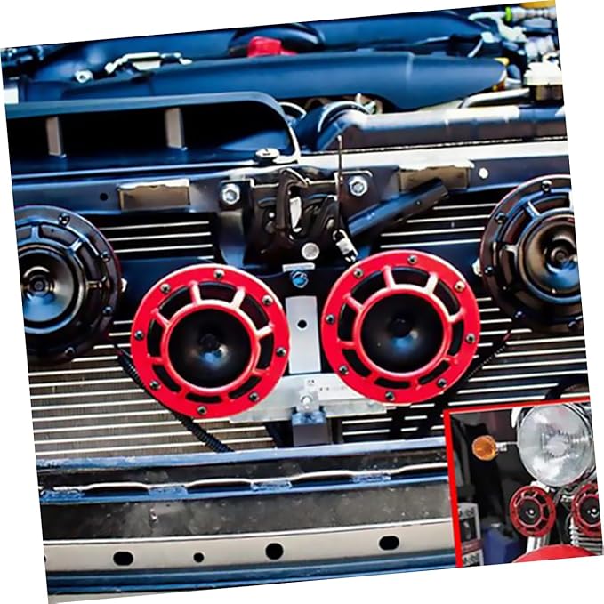 12v Motorbike Horn Super Loud Car Air Horn Waterproof Colorful Electric Speaker Upgrade