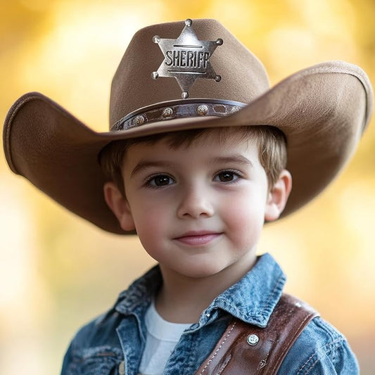 Sheriff Metal Police Badges Pins - Western Deputy Star for Cowboy Party Decoration, Dress-Up Custom Badge, Themed Birthday Pin Decorations