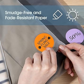 Spartan Industrial 2.25" X 1.25" Direct Thermal White Labels  Perforated Barcode Address Stickers - Works with Rollo, Zebra, MUNBYN Desktop Printers - 2 Rolls, 1000Roll