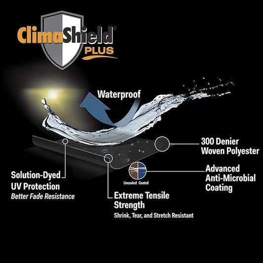 Dowco WeatherAll Plus Motorcycle Cover, Ratchet Attachment, Black, Waterproof, XL 52004-02Professional Grade.