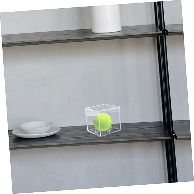 Baseball Display Cube Acrylic Box for Collectibles Sports Card Storage