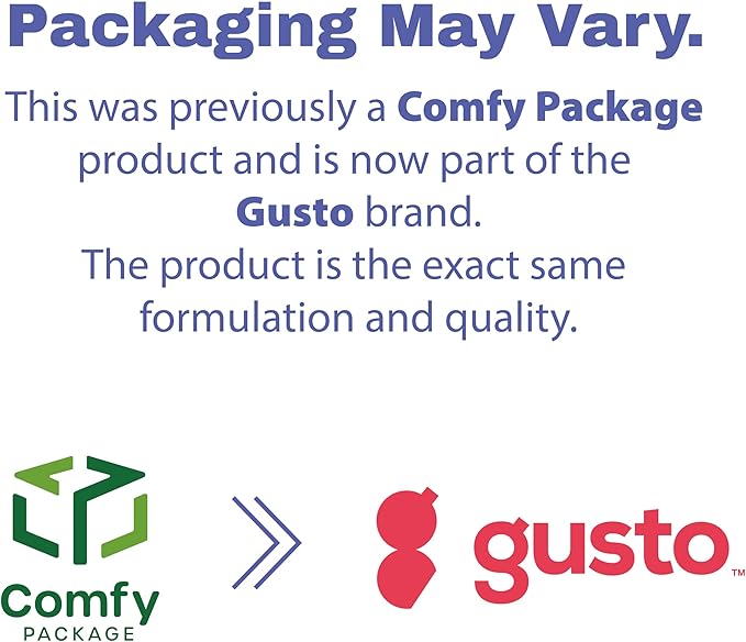 GUSTO 16 oz. - 25 Count Kraft Paper Food Containers with Vented Lids - To Go Hot Soup Bowls, Disposable Ice Cream Cups, Ideal for Hot and Cold Foods - (Formerly Comfy Package)
