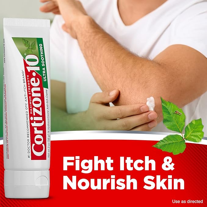 Cortizone 10 Maximum Strength Ultra Soothing Anti-Itch Cream, 1 Hydrocortisone Creme, 2 oz.