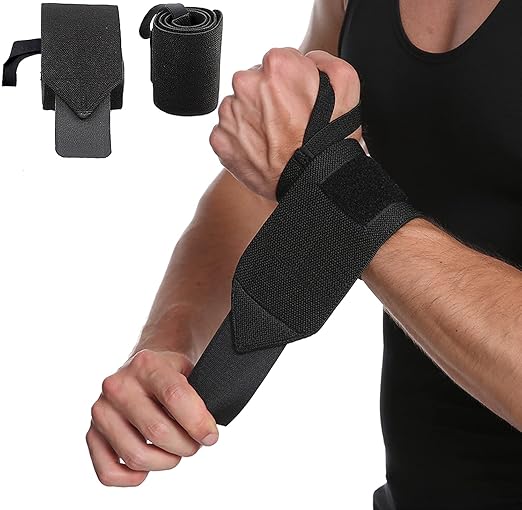 Wrist Wraps, 2 Pack Wrist Brace Wrist Straps for Weightlifting, Wrist Straps Lifting Straps Wrist Weights Carpal Tunnel Wrist Brace, Wrist Brace for Working Out Gym Accessories for Men (Red B)